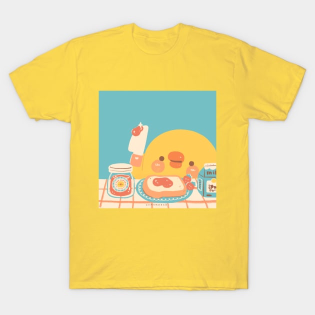 breakfast ducky T-Shirt by komomorebi